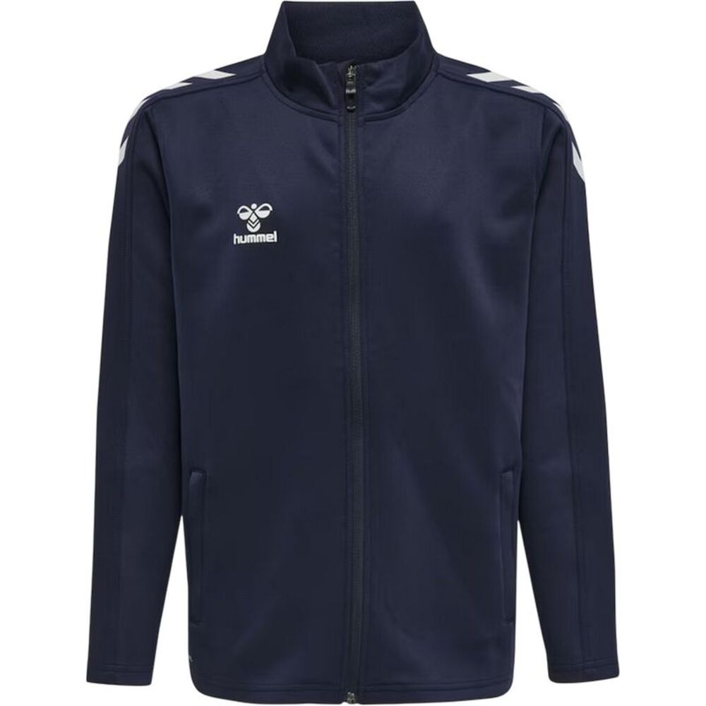 Hummel Mens Zip Neck Athletic Track Jacket / Marine